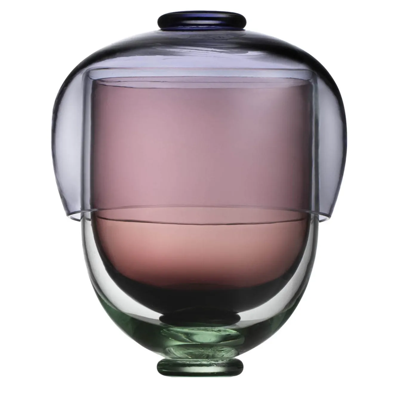 Set di 3 pezzi in vetro Murano Polychrome Fungo con bicchieri e ciotola #1