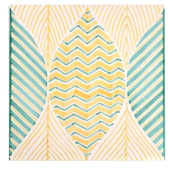 Set di 4 piastrelle della collezione Foglie Summer di Giuseppe Cicalese