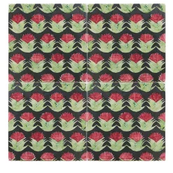 Set di 4 piastrelle Kimeya Cardo Green di Vincenzo Messina