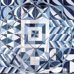 Set di 25 piastrelle tipo 4 della Collezione Blu Ponti di Gio Ponti