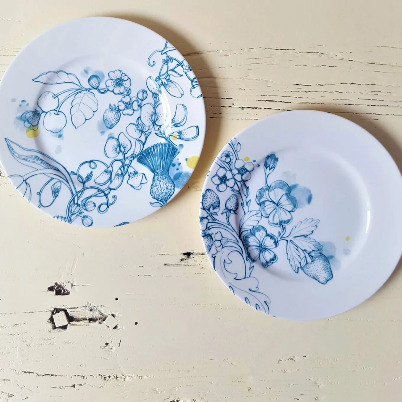 set di 2 piatti da dessert Blue Summer #2