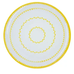 Set di 4 piatti da dessert in ceramica gialla Luminaria