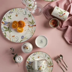 Set di 2 piatti da dessert Jolie in porcellana