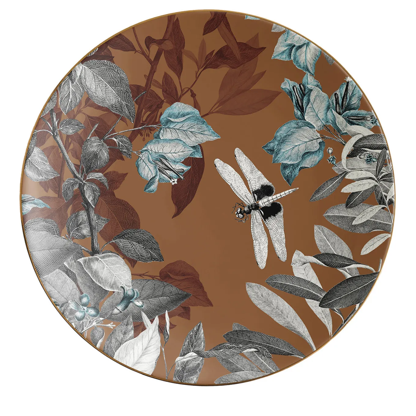 Set di 2 piatti da dessert in porcellana Black Dragon Pool #3