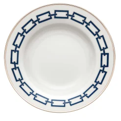 Set di 6 piatti da minestra Catene Zaffiro di Gio Ponti