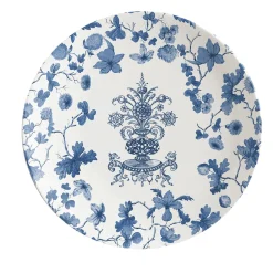 Set di 2 piatti da pane in porcellana con piccolo vaso blu #5