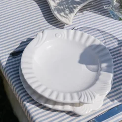 Set di 2 piatti da portata in ceramica bianca Pampelonne