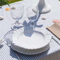 Set di 2 piatti da portata in ceramica bianca Pampelonne