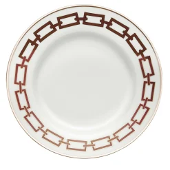 Set di 6 piatti da portata Catene Scarlatto di Gio Ponti