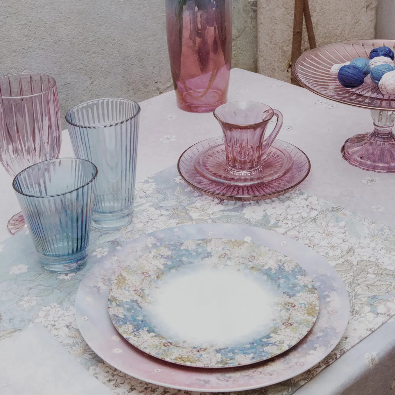 Set di 2 piatti da portata Shaded Blossom