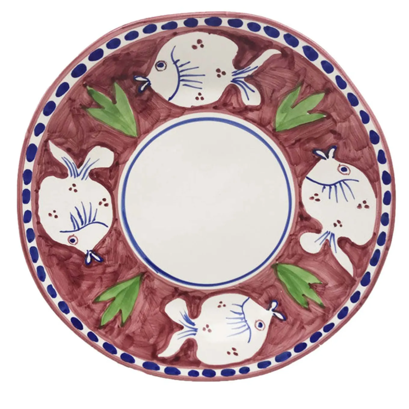 Set di 6 piatti da portata tondi Poseidon 38 cm