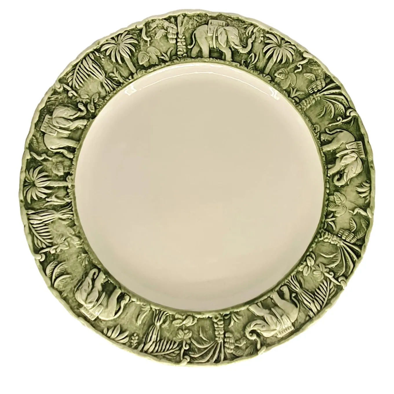 Set di 2 piatti da portata verdi La Menagerie Ottomane