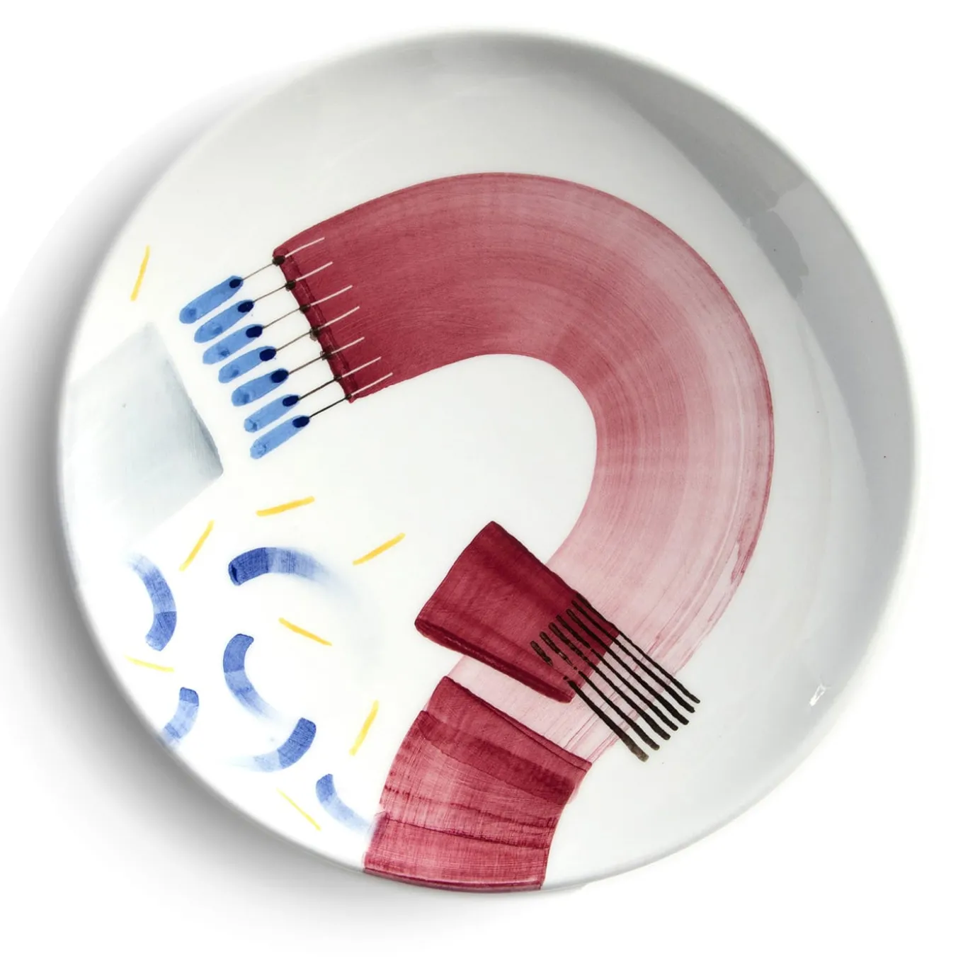 Set di 2 piatti da pranzo e da zuppa con fenicottero