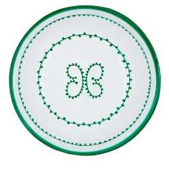 Set di 4 piatti da zuppa in ceramica verde Luminaria