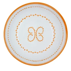 Set di 4 piatti da zuppa in ceramica arancione Luminaria