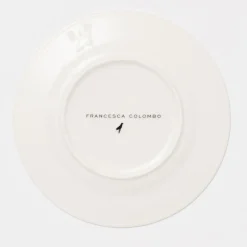 Set di 2 piatti da zuppa Maria Antonietta nero e rosso