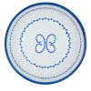 Set di 4 piatti fondi in ceramica blu chiaro Luminaria