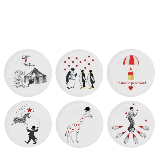 Set di 6 piatti Le Cirque De Noel