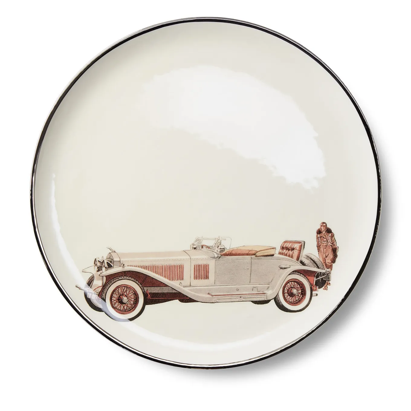 Set di 4 Piatti Piani Auto d�Epoca #2