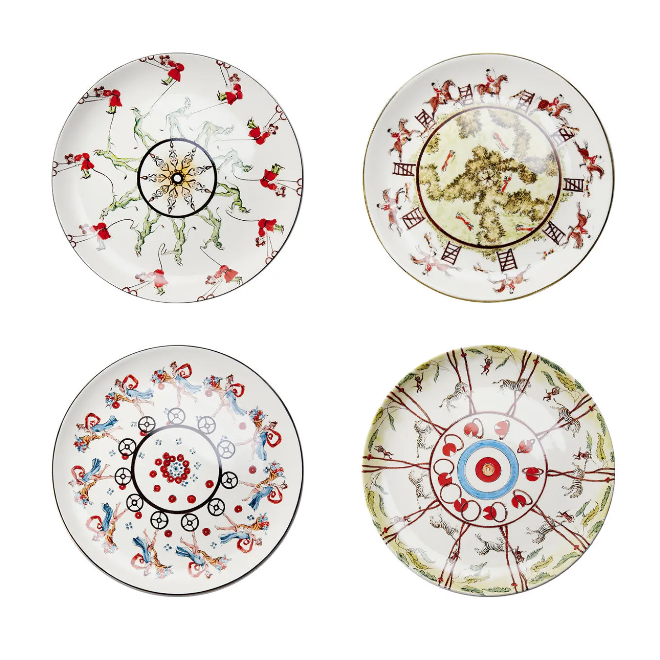 Set di 4 Piatti Piani Play Plates � Storia #1