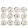 Set di 12 Piatti Piani Zodiaco