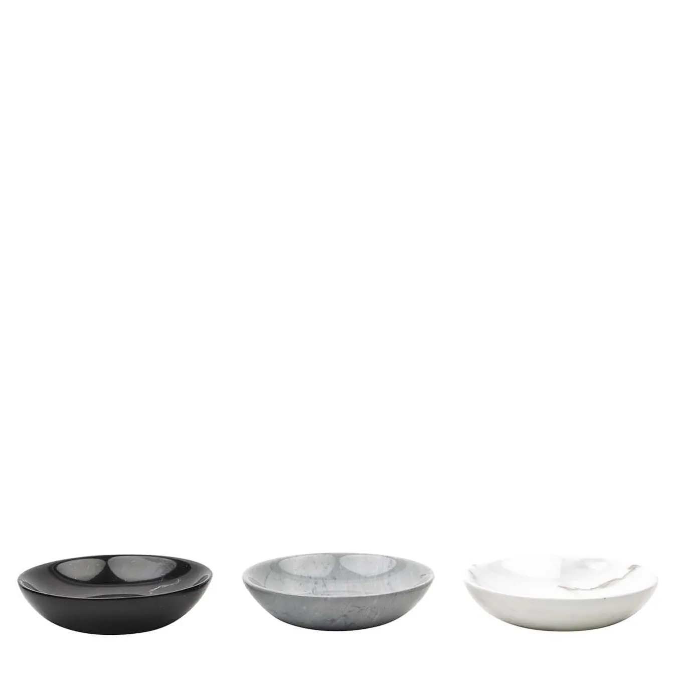 Set di 3 piatti piccoli in marmo