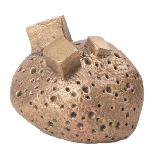 Set di 4 pomelli per porte in ottone Pietra #3 di Nicole Valenti