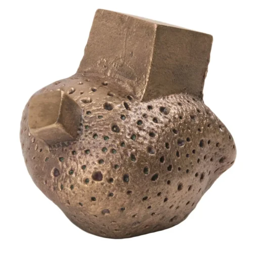 Set di 4 pomelli per porte in ottone Pietra #2 di Nicole Valenti