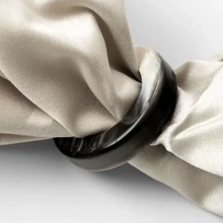 Set di 6 porta tovaglioli neri