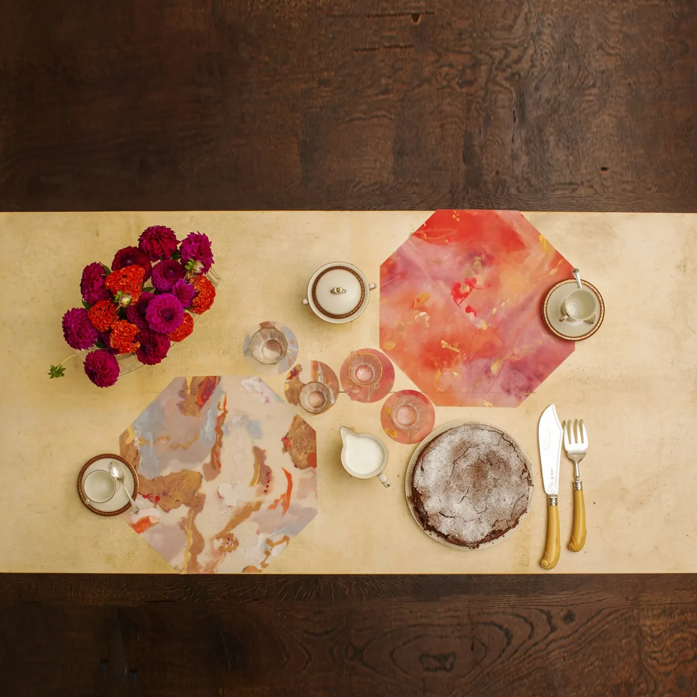 Set di 8 sottobicchieri Apollo