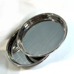 Set di 2 Sottobicchieri in Acciaio Inossidabile a Specchio