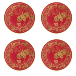 Set di 4 Sottobicchieri Oriente Italiano Rubrum