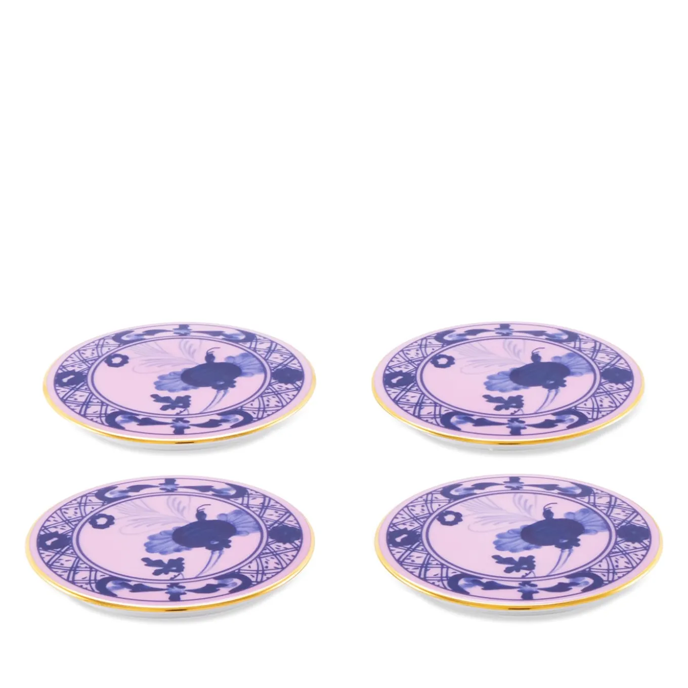 Set di 4 Sottobicchieri Oriente Italiano Azalea