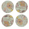 Set di 8 sottobicchieri rivestiti di verde Bouquet