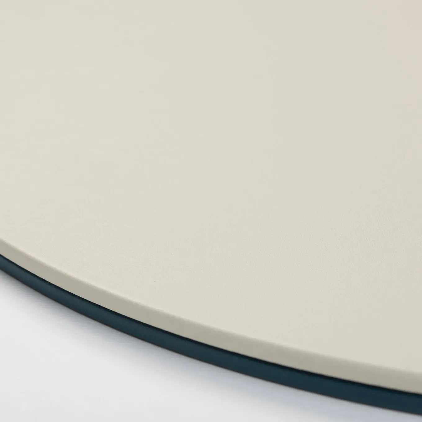 Set di 6 sottobicchieri rotondi Mondrian Amalfi Blue e Luna White