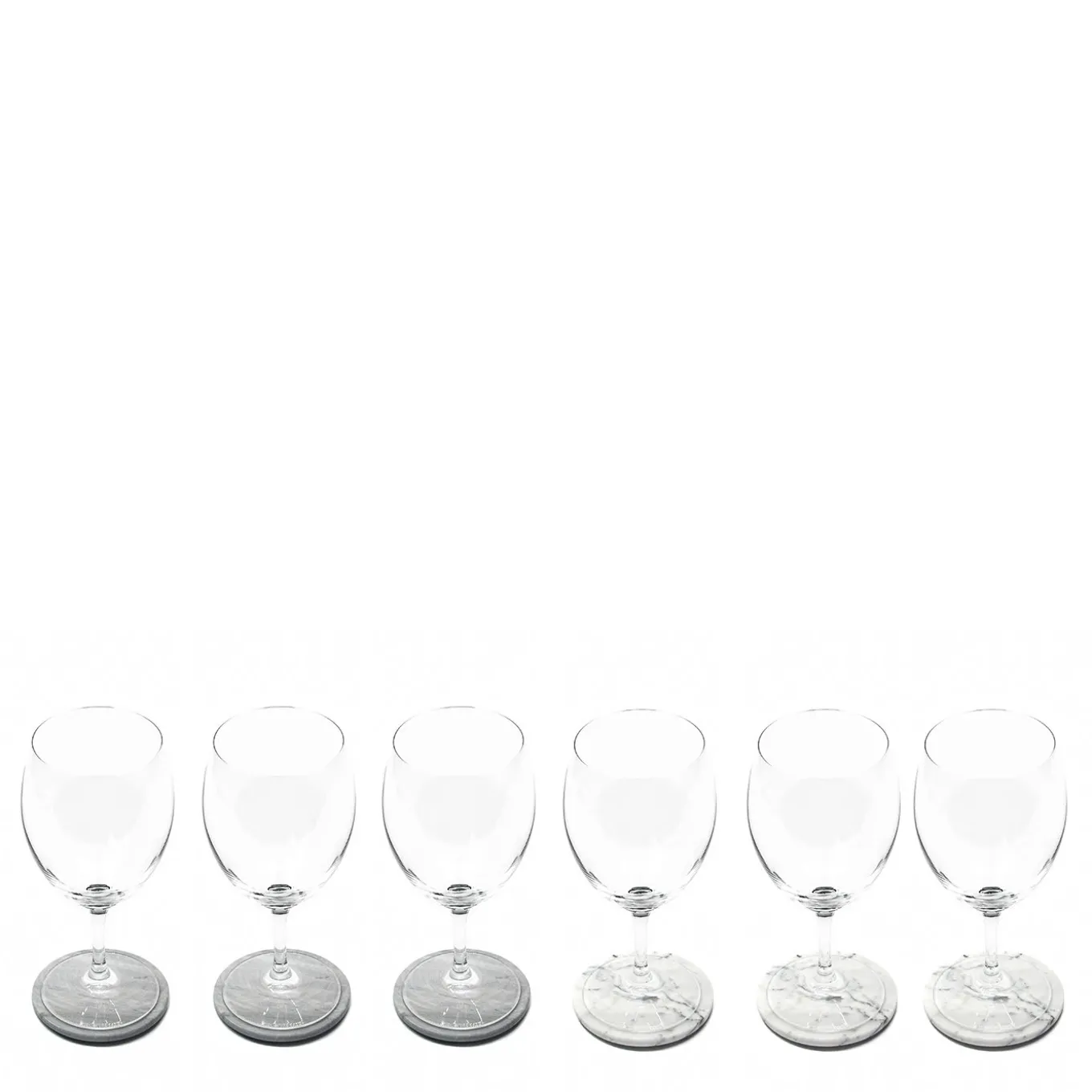 Set di 4 sottobicchieri rotondi in marmo