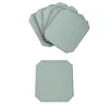 Set di 6 sottobicchieri Soft Suite Del Monte in pelle verde smeraldo