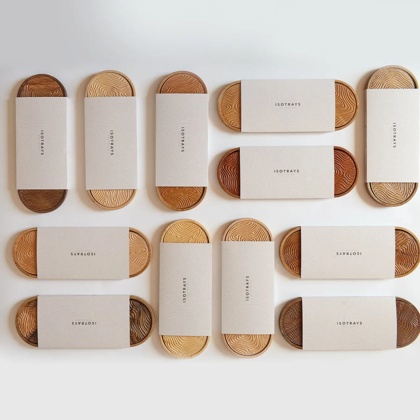 Set di 6 Sottobicchieri topografici Isotrays Mont Blanc #3