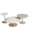 Set di 3 tavoli da portata rotondi