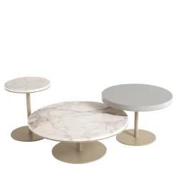 Set di 3 tavoli da portata rotondi