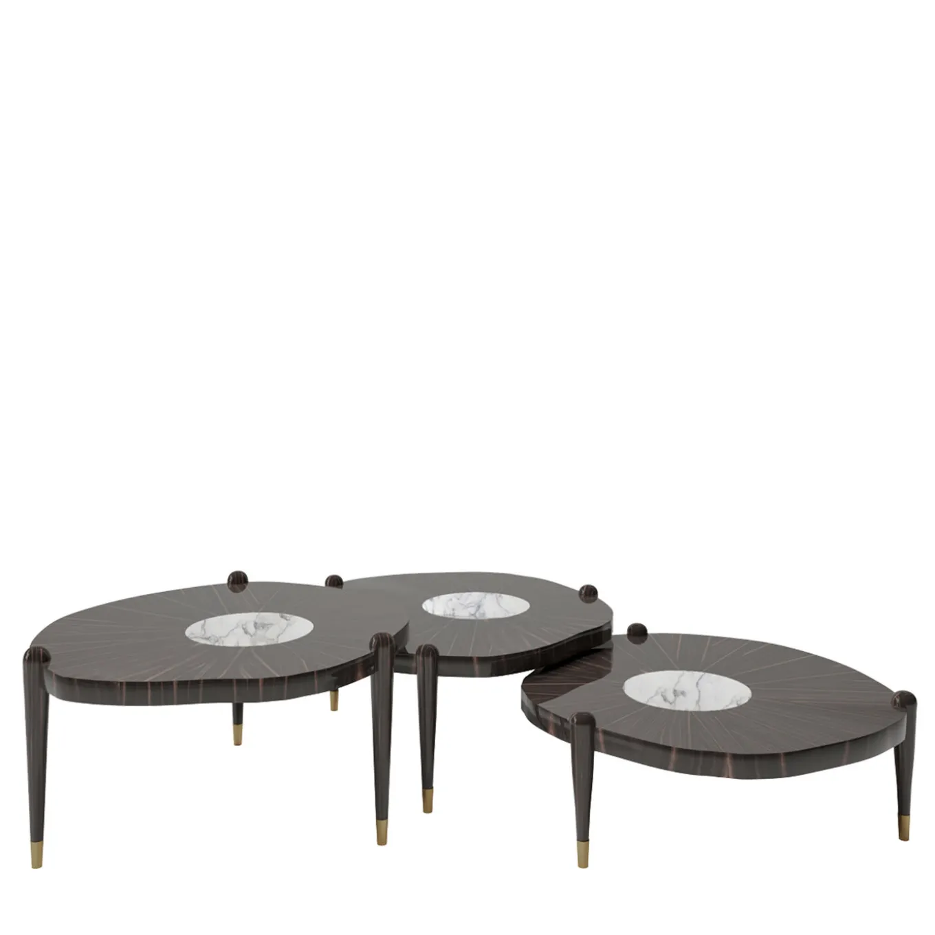 Set di 3 tavolini Fyllo