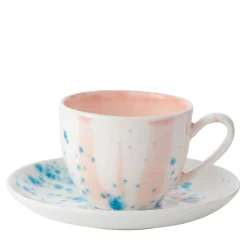 Set di 2 tazze da caffè espresso e piattini Celestial