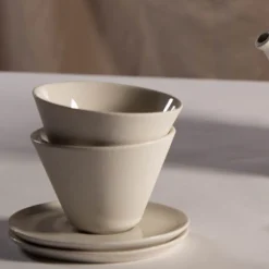 Set di 2 tazze da tè con piattino