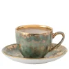 Set di 2 tazze e piattini da caffè espresso Michelangelo