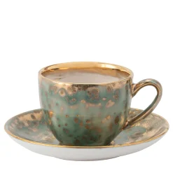 Set di 2 tazze e piattini da caffè espresso Michelangelo