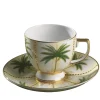 SET DI 6 TAZZE E PIATTINI IN PORCELLANA DI PALMA