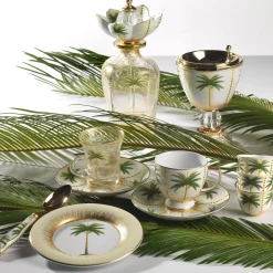 SET DI 6 TAZZE E PIATTINI IN PORCELLANA DI PALMA