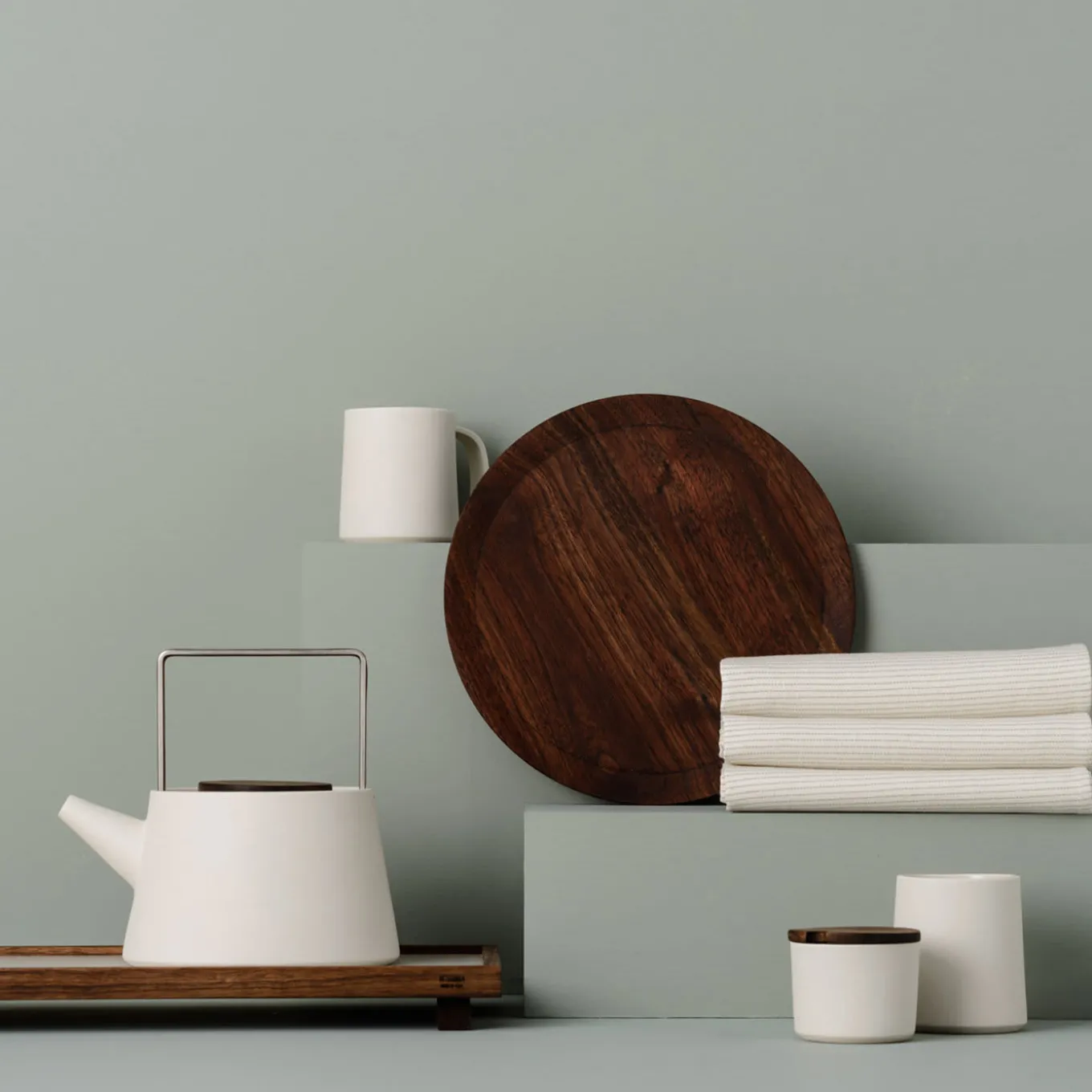 Set di 2 tazze in ceramica con due infusori