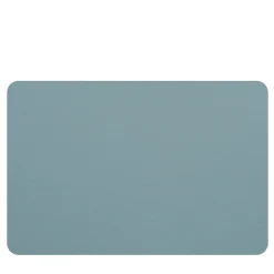 Set di 2 tovagliette bifacciali in pelle blu cielo eucalipto #1