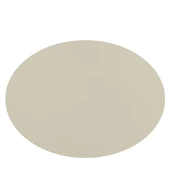 Set di 2 tovagliette bifacciali in panna cotta e pelle bianca #3